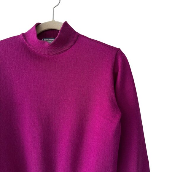 Yves Saint Laurent 100% Wool Mock Neck Sweater - Picture 2 of 7